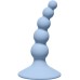 Анальная елочка на присоске First Time Ribbed Plug Blue - фото 1
