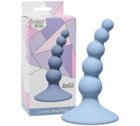 Анальная елочка на присоске First Time Ribbed Plug Blue