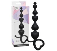 Силиконовая анальная цепочка Begginers Beads Black