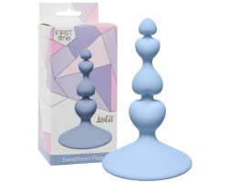 Анальная елочка на присоске First Time Sweetheart Plug Blue