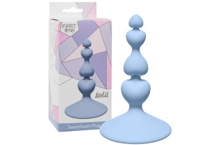 Анальная елочка на присоске First Time Sweetheart Plug Blue