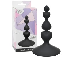 Анальная елочка на присоске First Time Sweetheart Plug Black