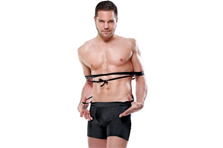 Мужские боксеры для узника Fetish Fantasy Tie Me Up S/M черные