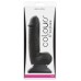 Фаллоимитатор с выпуклыми венками Colours Softies Dildo на присоске 18 см черный - фото 2
