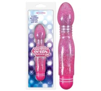 Гнущийся вибратор с блестками Starlight Gems Minis Lyra розовый