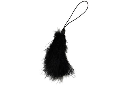 Перьевой тиклер Scandal Black Feather черный 18 см
