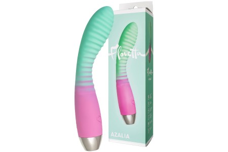 Вибратор с изогнутой рельефной головкой Flovetta Azalia