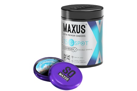 Презервативы в металлическом кейсе Maxus №15 G-Spot для стимуляции точки G
