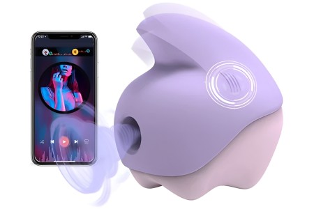Бесконтактный вакуумно-волновой стимулятор клитора с вибрацией Magic Motion Unicorn фиолетовый