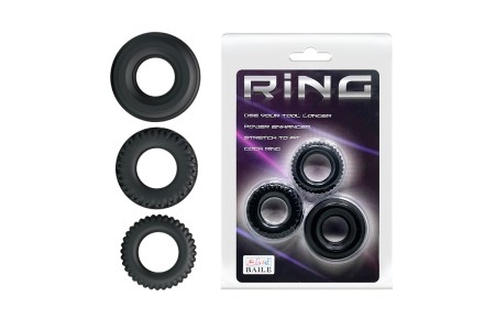 Набор из трех разных эрекционных колец Ring