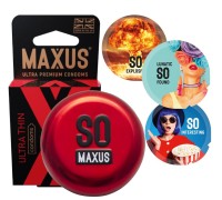 Презервативы в металлическом кейсе Maxus №3 Ultra Thin ультратонкие