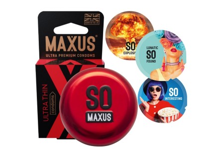 Презервативы в металлическом кейсе Maxus №3 Ultra Thin ультратонкие