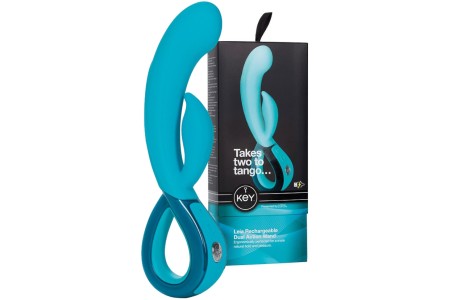 Перезаряжаемый вибратор с клиторальным стимулятор California Exotics Key Leia