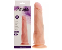 Реалистичный фаллоимитатор на присоске Art Style 22 см