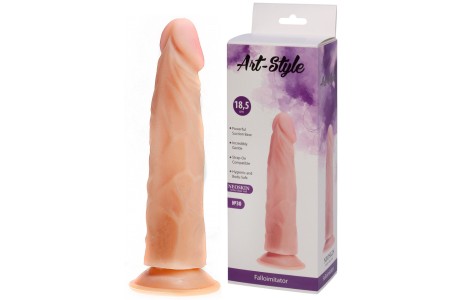 Рельефный фаллоимитатор на присоске Art Style 21 см