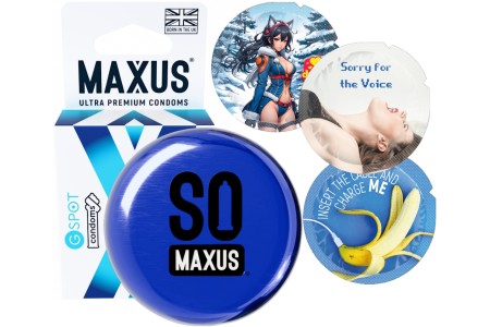 Презервативы в металлическом кейсе Maxus №3 G-Spot для стимуляции точки G
