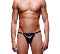 Глянцевые мужские V-стринги Envy черные S/M