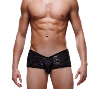 Блестящие мужские трусы-хипсы Envy черные M/L