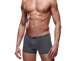 Мужские трусы-боксеры в полоску Envy черно-белые S/M