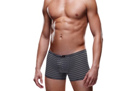 Мужские трусы-боксеры в полоску Envy черно-белые S/M