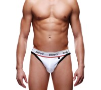 Мужские трусы-тонги на широкой резинке Envy белые M/L