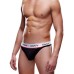 Мужские трусы-тонги на широкой резинке Envy черные S/M - фото