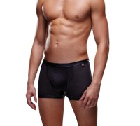 Мужские трусы-боксеры с мокрым эффектом в сеточку Envy черные M/L