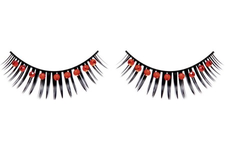 Накладные ресницы с красными стразами Baci