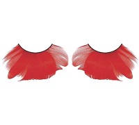 Накладные ресницы красные перья Baci