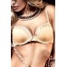Золотистый бюстгальтер с мягкими чашечками и косточками Agent Of Love 80DD - фото 1