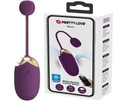 Перезаряжаемое смарт-виброяйцо Pretty Love Abner фиолетовое