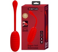 Большое перезаряжаемое виброяйцо Pretty Love Kirk красное