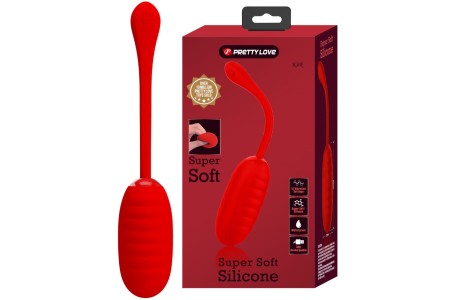 Большое перезаряжаемое виброяйцо Pretty Love Kirk красное