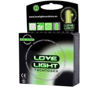Светящиеся в темноте презервативы Love Light Glow 3 шт