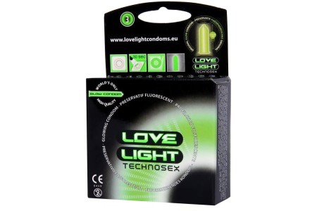 Светящиеся в темноте презервативы Love Light Glow 3 шт