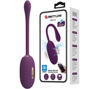 Фиолетовое смарт-виброяйцо Pretty Love Doreen с электростимуляцией