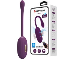 Фиолетовое смарт-виброяйцо Pretty Love Doreen с электростимуляцией