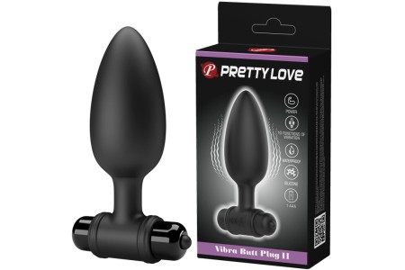 Анальная втулка с вибрацией Pretty Love Vibra Butt Plug II черная