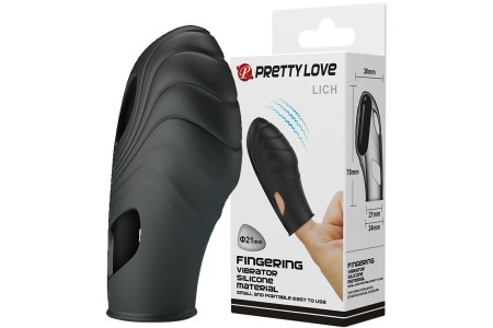 Рельефная вибронасадка на палец Pretty Love Lich