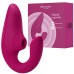 Бесконтактный вакуумно-волновой стимулятор клитора с вибрацией и вагинальным отростком Womanizer Blend малиновый - фото