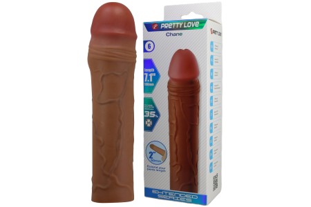 Удлиняющая насадка Pretty Love Chane мулат + 5 см
