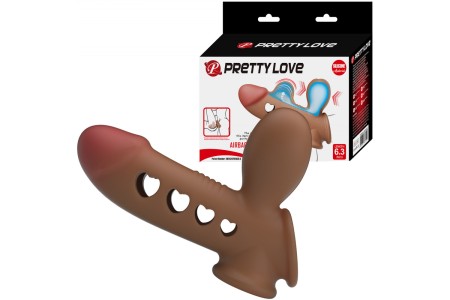 Насадка на пенис и мошонку с функцией расширения Airbag Penis Sleeve Tyronn