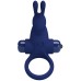 Эрекционное виброкольцо Pretty Love Vibrant Penis Ring I с клиторальным стимулятором синее - фото 1