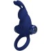 Эрекционное виброкольцо Pretty Love Vibrant Penis Ring I с клиторальным стимулятором синее - фото 2