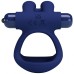 Эрекционное виброкольцо Pretty Love Powerful Ring с петлей на мошонку синее - фото 3