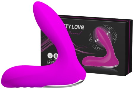 Вибромассажер простаты с функцией расширения Leonard фуксия