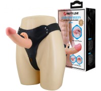 Фаллопротез с клиторальным стимулятором на трусиках Pretty Love Harness Briefs Mavis 19 см