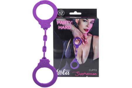 Силиконовые наручники Party Hard Suppression Purple