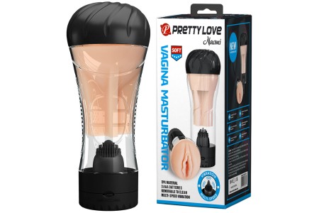Мульти-скоростной мастурбатор-вагина в колбе Naomi