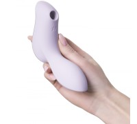 DEMO Вакуумный вибростимулятор для клитора и точки G Satisfyer Curvy Trinity 2 сиреневый